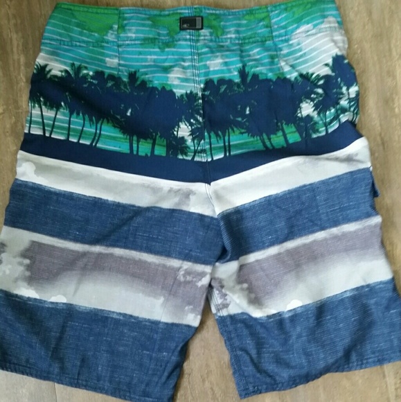 O'Neil Swim Trunks Board Shorts Palm Tree Print - Picture 3 of 5